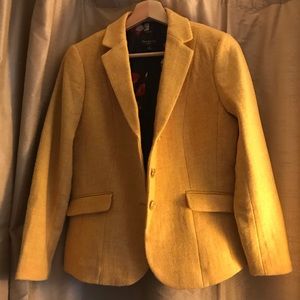 Golden blazer with gold button detail